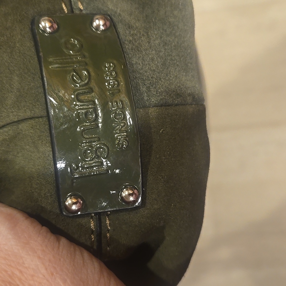 Tignanello 100% Genuine Leather Deep Army Green Shoulder Bag - Picture 6 of 12